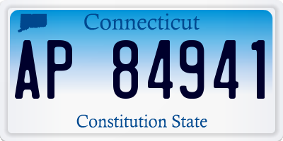CT license plate AP84941