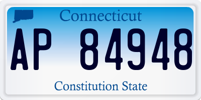 CT license plate AP84948