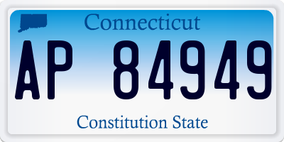 CT license plate AP84949