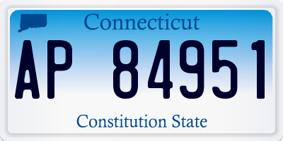 CT license plate AP84951