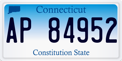 CT license plate AP84952