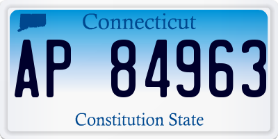 CT license plate AP84963