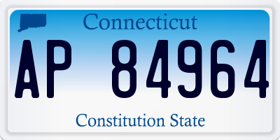 CT license plate AP84964