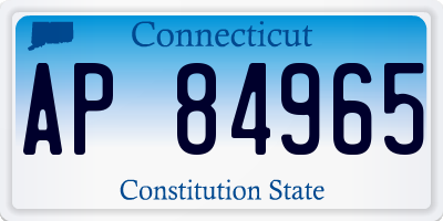 CT license plate AP84965