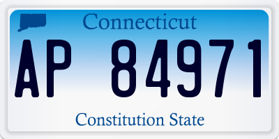 CT license plate AP84971