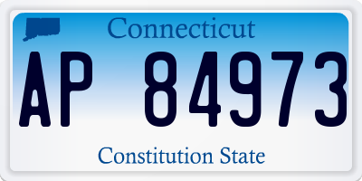 CT license plate AP84973