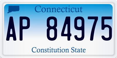 CT license plate AP84975
