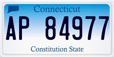 CT license plate AP84977