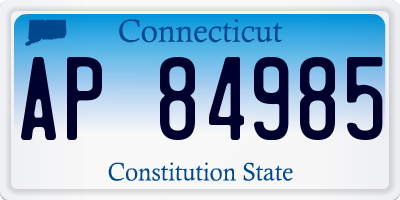 CT license plate AP84985