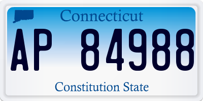 CT license plate AP84988