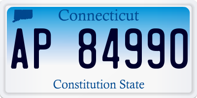 CT license plate AP84990