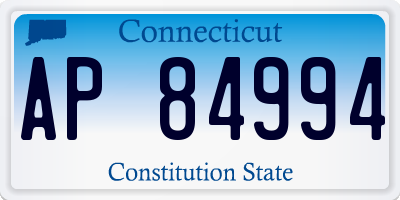 CT license plate AP84994