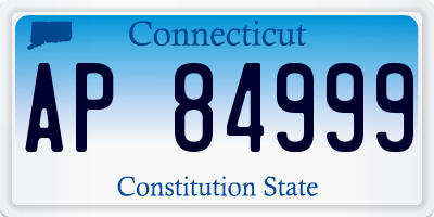 CT license plate AP84999