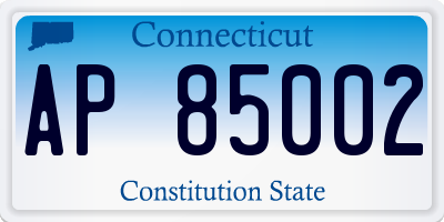 CT license plate AP85002