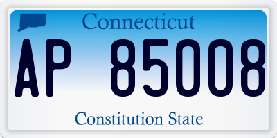 CT license plate AP85008