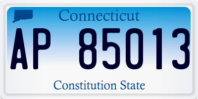CT license plate AP85013