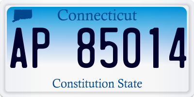 CT license plate AP85014