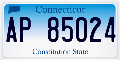 CT license plate AP85024