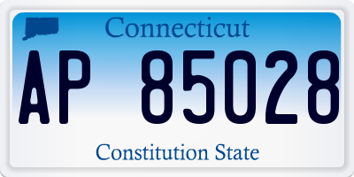 CT license plate AP85028