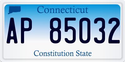 CT license plate AP85032