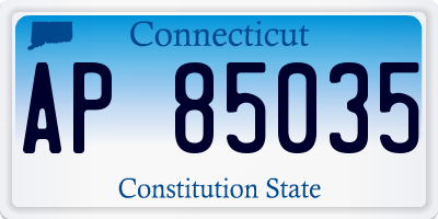 CT license plate AP85035