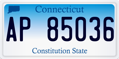 CT license plate AP85036