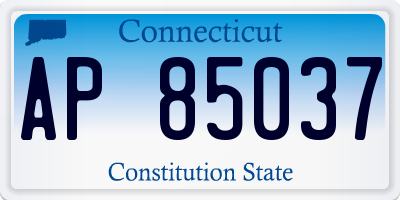 CT license plate AP85037