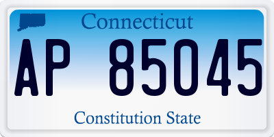 CT license plate AP85045