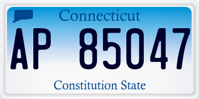 CT license plate AP85047