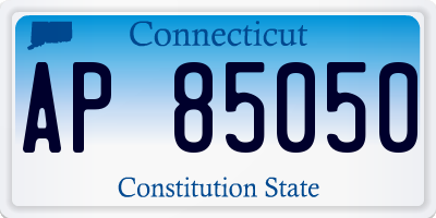 CT license plate AP85050