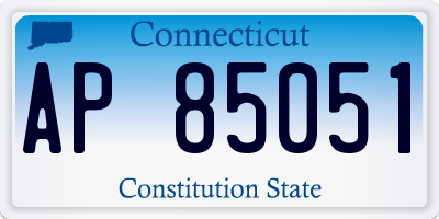 CT license plate AP85051