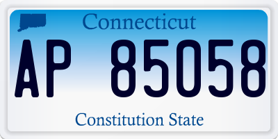 CT license plate AP85058