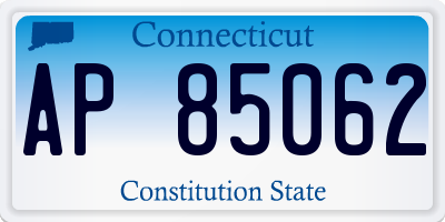CT license plate AP85062