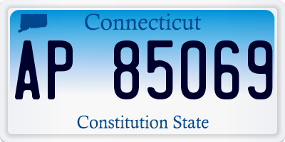 CT license plate AP85069