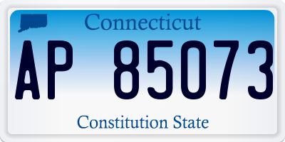 CT license plate AP85073