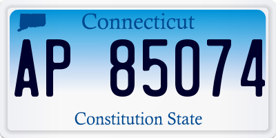 CT license plate AP85074