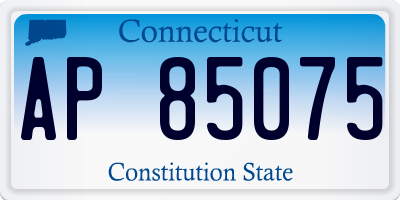 CT license plate AP85075