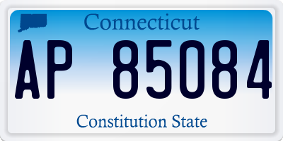 CT license plate AP85084