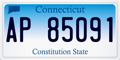 CT license plate AP85091