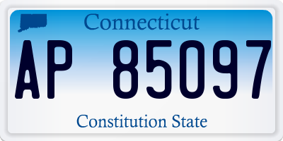 CT license plate AP85097