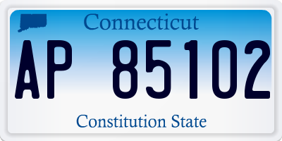 CT license plate AP85102