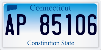 CT license plate AP85106