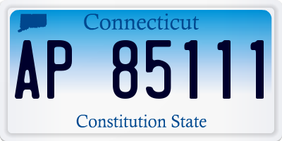 CT license plate AP85111