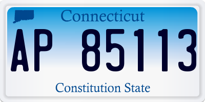 CT license plate AP85113