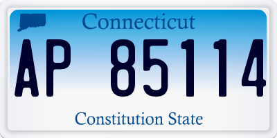 CT license plate AP85114