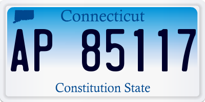 CT license plate AP85117