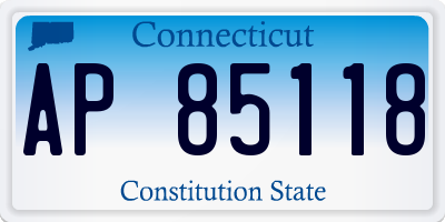 CT license plate AP85118
