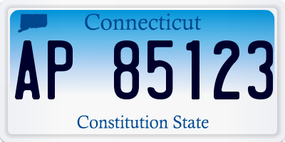 CT license plate AP85123