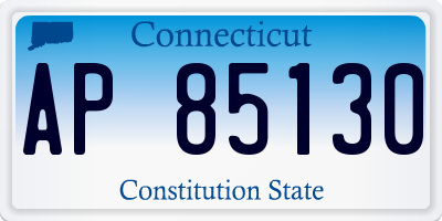 CT license plate AP85130