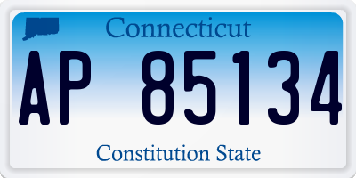 CT license plate AP85134